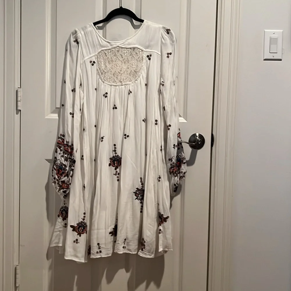 Free people Oxford embroidered dress